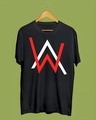 Shop Men's Black Alan Walker Printed T-shirt-Design