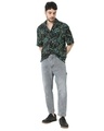 Shop Men's Black All Over Abstract Printed Relaxed Fit Shirt-Full