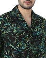 Shop Men's Black All Over Abstract Printed Relaxed Fit Shirt