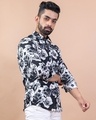 Shop Men's Black All Over Floral Printed Relaxed Fit Shirt-Design