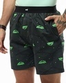 Shop Men's Black Rick & Morty All Over Printed Boxers-Front