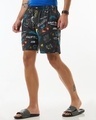 Shop Men's Black All Over Printed Boxers-Design