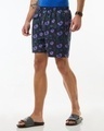 Shop Men's Black All Over Printed Boxers-Design