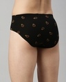 Shop Men's Black All Over Printed Briefs-Full