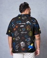 Shop Men's Black All Over Printed Oversized Plus Size Shirt