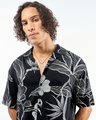 Shop Men's Black All Over Printed Oversized Shirt