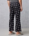 Shop Men's Black All Over Printed Oversized Pyjamas-Design