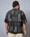 Shop Men's Black All Over Printed Oversized Plus Size Shirt-Design