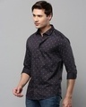 Shop Men's Black All Over Printed Slim Fit Shirt-Design