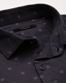 Shop Men's Black All Over Printed Slim Fit Shirt