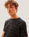 Shop Men's Black All Over Printed T-shirt