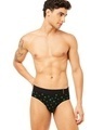 Shop Men's Black All Over Weed Printed Brief-Full