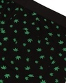 Shop Men's Black All Over Weed Printed Knit Boxers