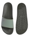 Shop Men's Black and Green Color Block Sliders-Full