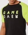 Shop Men's Black and Green Game Over Color Block T-shirt