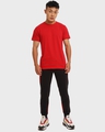 Shop Men's Black and Red Color Block Joggers-Full