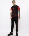 Shop Men's Black and Red Iron Man Color Block Graphic Printed T-shirt-Full