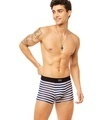 Shop Pack of 2 Men's Black & White Striped Trunk