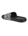 Shop Men's Black Animal Printed Sliders