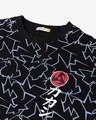 Shop Men's Black Anime AOP Oversized T-shirt