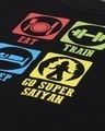 Shop Men's Black Anime Go Super Saiyan Graphic Printed Vest
