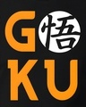 Shop Men's Black Anime Goku Typography T-shirt-Full
