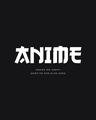 Shop Men's Black Anime Makes Me Typographic Oversized Fit T-shirt