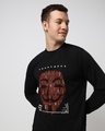 Shop Men's Black Anonymous Graphic Printed Sweatshirt
