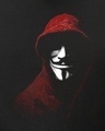 Shop Men's Black Anonymous Mask Graphic Printed Plus Size T-shirt