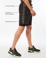 Shop Men's Black Camo Layered Training Shorts-Design