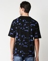 Shop Men's Black AOP Oversized T-shirt-Design