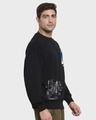 Shop Men's Black Apollo Graphic Printed Oversized Sweatshirt-Full