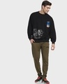 Shop Men's Black Apollo Graphic Printed Oversized Sweatshirt