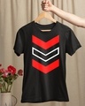 Shop Men's Black Arrow Printed Cotton T-shirt-Design