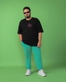 Shop Men's Black Ashura Graphic Printed Oversized Plus Size T-shirt-Full