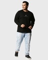 Shop Men's Black Astrobears Graphic Printed Plus Size T-shirt-Full