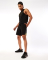 Shop Men's Black Athleisure Shorts-Full