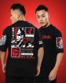 Shop Men's Black Attack Titan Graphic Printed Oversized T-shirt-Front