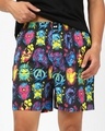 Shop Men's Black Avengers All Over Printed Boxers-Front