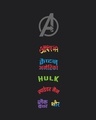 Shop Men's Black Avengers Assemble Typography T-shirt