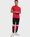 Shop Men's Black Avengers Color Block Joggers-Full