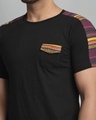 Shop Men's Black Aztec Printed Slim Fit T-shirt-Full