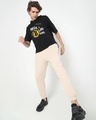 Shop Men's Black B Lag Gaye Oversized Hoodie T-shirt-Design
