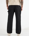 Shop Men's Black Baggy Fit Carpenter Mid-Rise Jeans-Design