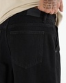 Shop Men's Black Baggy Fit Carpenter Mid-Rise Jeans