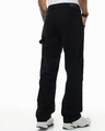 Shop Men's Black Baggy Straight Fit Carpenter Jeans-Design