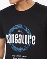 Shop Men's Black Bangalore City Typography T-shirt