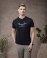 Shop Men's Black Batman Graphic Printed T-shirt-Front