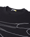 Shop Men's Black Batman Outline Graphic Printed Oversized T-shirt
