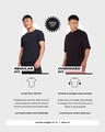 Shop Men's Black Batman Outline Logo Graphic Printed Oversized T-shirt-Full